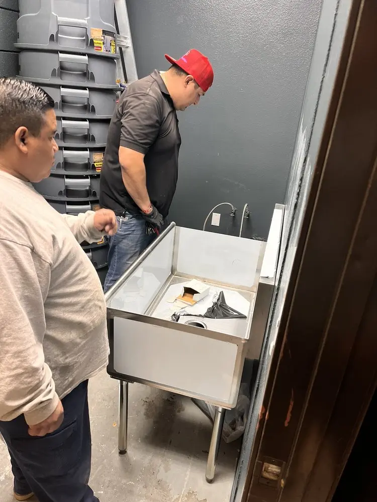 Commercial plumbing and sink installation in Whalom
